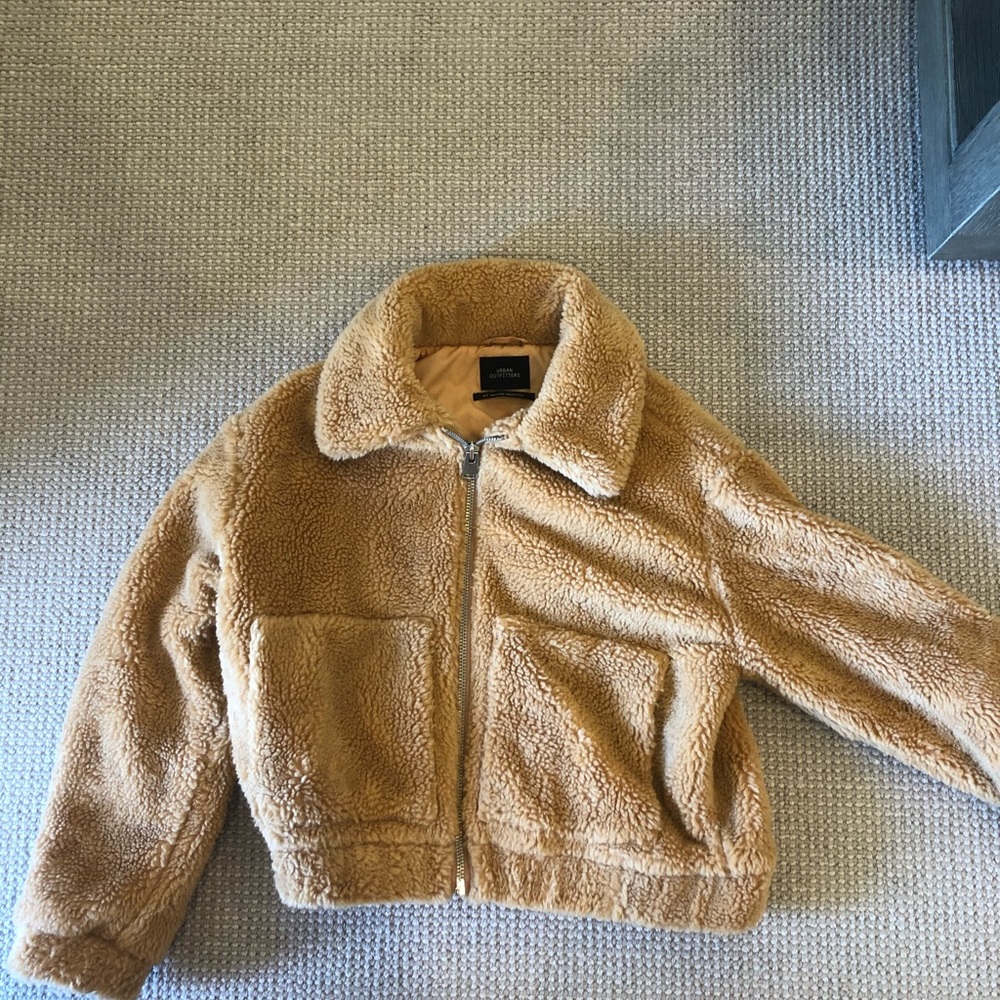 tan teddy jacket